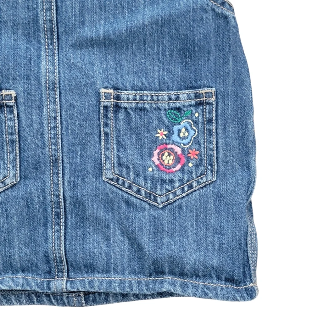 OshKosh B'gosh‎ Embroidered Overall Denim Jumper 24 months